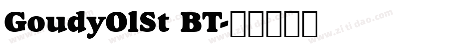GoudyOlSt BT字体转换